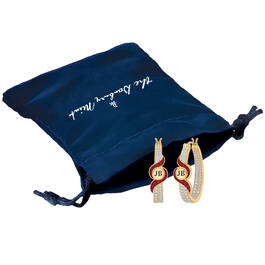 Birthstone Beauty Initial Swirl Hoops 10722 0014 g gift pouch
