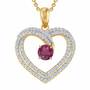 Personalized Birthstone Heart Pendant 6307 001 5 7