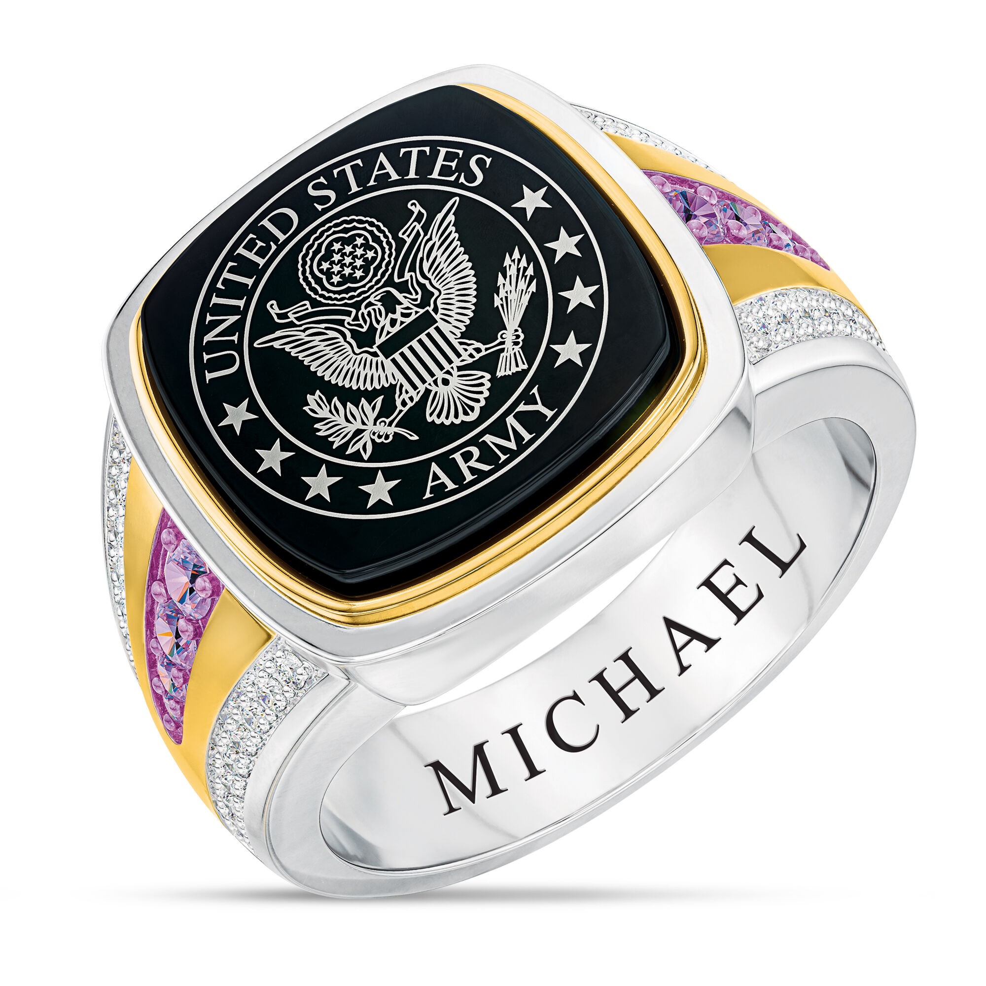 US Army Birthstone Ring 10347 0019 f june