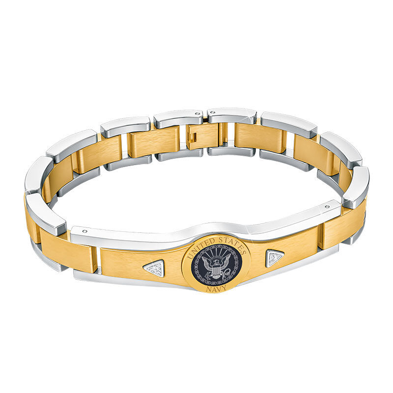 US Navy Personalized Diamond Bracelet 5787 004 0 2