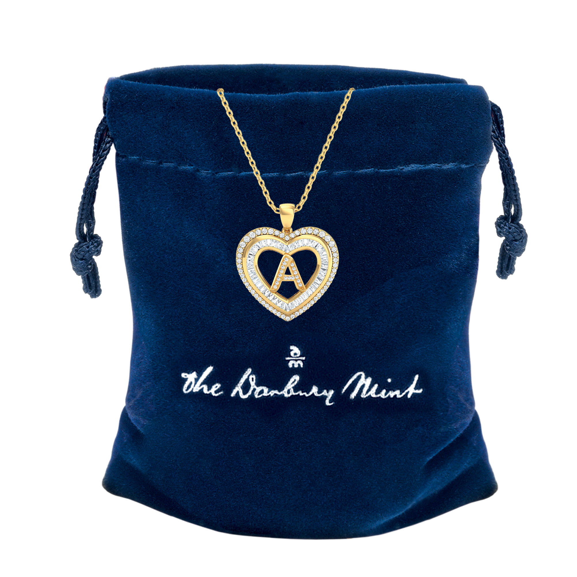 Initial Heart Pendant 10383 0014 t pouch