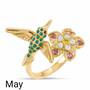 A Colorful Year Crystal Rings - Sizes 9-12, A Colorful Year Crystal Rings Sizes 9 12 6115 004 1 4
