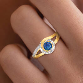 September Birthstone Diamond Swirl Ring 11760 0098 m model