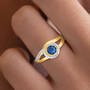 September Birthstone Diamond Swirl Ring 11760 0098 m model