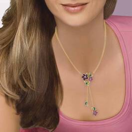 Violets in Bloom Crystal Necklace 2920 001 1 5