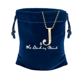 Custom Initial Pendant 11947 0011 g gift pouch