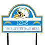 NFL Helmet Address Plaques, NFL Pride Personalized Address Plaques 5463 0405 a chargers