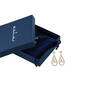 The Diamond Initial Earrings 10752 0017 w giftpouch