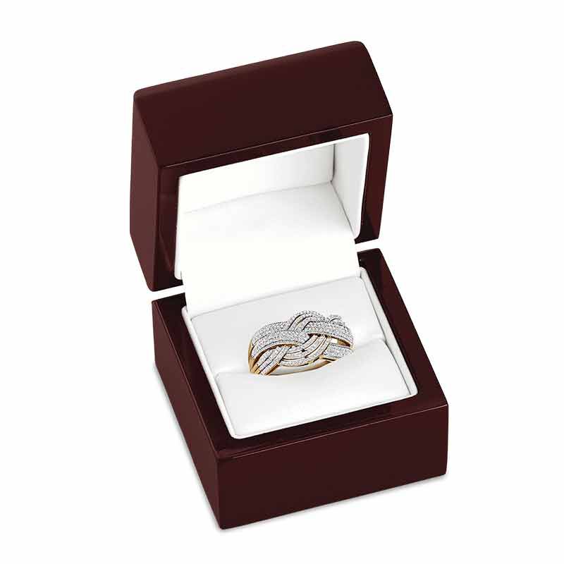 Diamond Swirl 14kt Gold Ring 6130 001 8 2