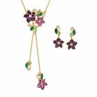 Violets in Bloom Crystal Necklace 2920 001 1 1