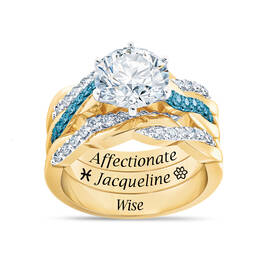 Birthstone Zodiac Ring Set 6740 0044 c march