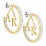 Initial Diamonisse Hoop Earrings 1207 005 8 3