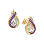 Birthstone Swirl Pendant with Free Matching Earrings 12210 0035 b february
