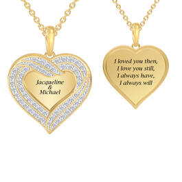 Personalized Diamond Heart Pendant 10574 0013 a main