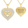 Personalized Diamond Heart Pendant 10574 0013 a main