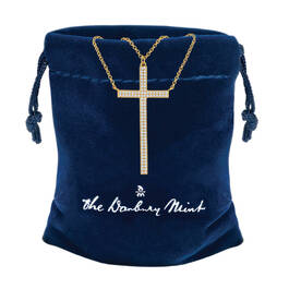 Simply Divine Diamonisse Cross Necklace 6591 0010 g gift pouch