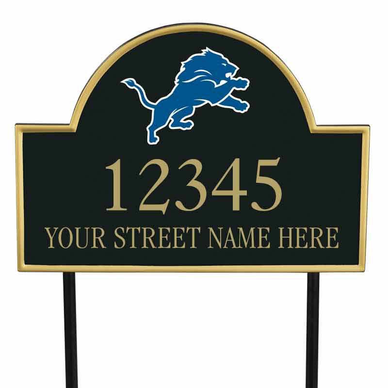 The NFL Personalized Address Plaque 5463 0355 s lions