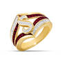 Personalized Birthstone Initial Ring 10566 0013 q january s