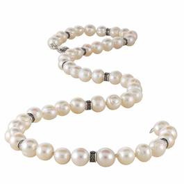 Pearl  Black Diamond Necklace 6062 001 0 4