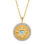Genuine Birthstone & Diamond Star Pendant, Birthstone & Diamond Star Pendant 12370 0015 d march