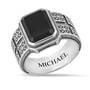 Personalized Strength of Faith Onyx Ring 11957 0018 a main