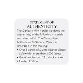 Diamonisse Millennium 1000 Facet Watch 11497 0015 d statement