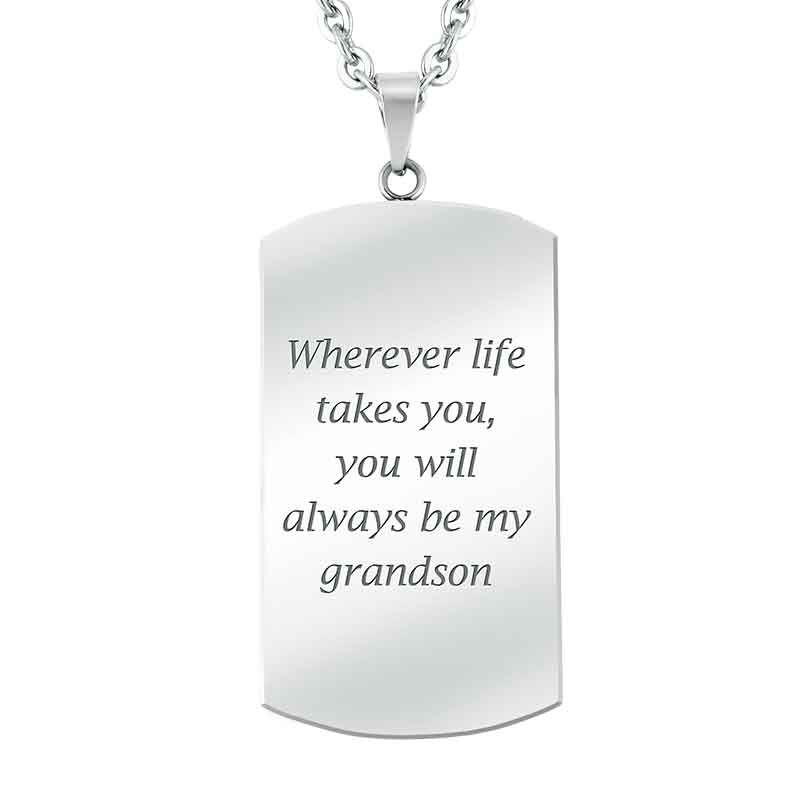For My Grandson Personalized Dog Tag 2981 006 6 2