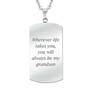 For My Grandson Personalized Dog Tag 2981 006 6 2