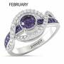 Birthstone Wave Ring 2202 001 0 6