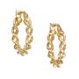 True Elegance Italian 9ct Gold Swirl Hoops UK TEGSH a main