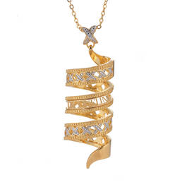 Diamond Kiss Spiral Pendant 10624 0013 a main