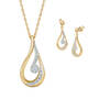 Diamond Tears Remembrance Pendant with FREE Matching Earrings 12393 0018 a main