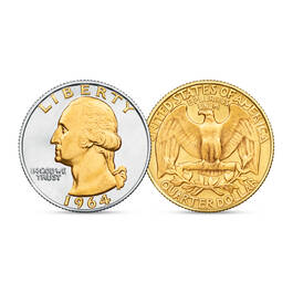 Washington Silver Quarters Platinum&Gold 12145 0019 a main