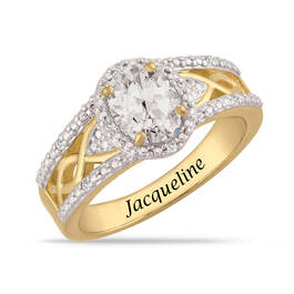Birthstone & Diamond Harmony Ring 12354 0015 d april