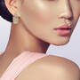Personalized Diamond Hoop Earrings 10059 0017 m model