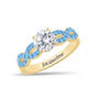 Personalized Infinite Birthstone Ring, Personalized Infinite Birthstone Ring 11212 0019 c march