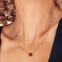 Pretty & Petite Garnet Necklace, Pretty Petite Garnet Necklace 11599 0038 m model