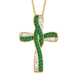Personalized Birthstone Cross 11038 0011 e may