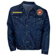 The Personalized Mens US Marines Denim Jacket 1365 0106 a main