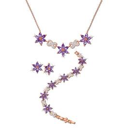 Violets in the Snow Jewelry Set 5793 001 8 1