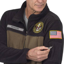 the us army fleece jacket 1662 0338 c emblem