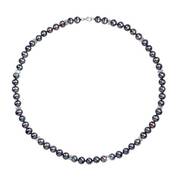 From Darkness Comes Light Black Pearl Necklace and FREE Earrings 11785 0024 b neck