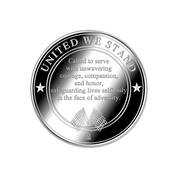 Shields of Honor Silver plated Commemorative 11736 0040 k back