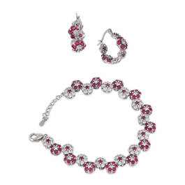 Delicate Blooms Crystal Bracelet 12309 0011 a main