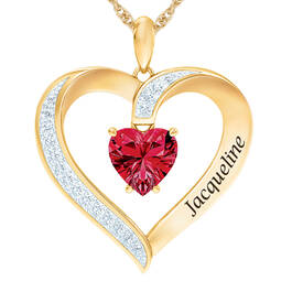 The Birthstone Heart Pendant 6015 0026 g july