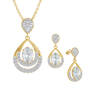Birthstone Necklace Earring Set 6930 0010 d april