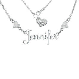 Granddaughter Youll Do Great Things Personalized Diamond Name Necklace 10007 0010 d main