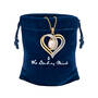 Bound by Love Pearl & Diamond Necklace, Bound by Love Pearl Diamond Necklace 10781 0012 g gift pouch