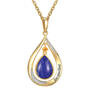 Genuine Birthstone Lapis Diamond Pendant 11260 0010 k november