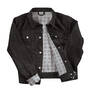 Personalized Black Denim Jacket 6885 0015 b open jacket